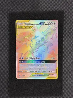 Pokemon TCG Moltres & Zapdos & Articuno Tag Team GX Hidden Fates 69/68 Rainbow - Image 1