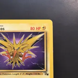 Pokemon Vintage First Edition Zapdos 30/62 Fossil 1999 - Image 3