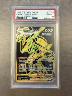 2022 Pokemon Silver Tempest Rayquaza VMax Full Art Trainer Gallery #TG29 PSA 10 - Image 1