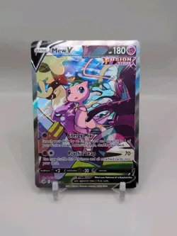 Pokemon TCG Sword & Shield Fusion Strike Mew V #251/264 Ultra Rare - Image 1