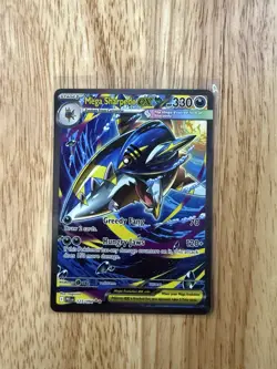 Mega Sharpedo ex 127/094 Mega Evolution: Phantasmal Flames Holo Rare Pokemon TCG - Image 1