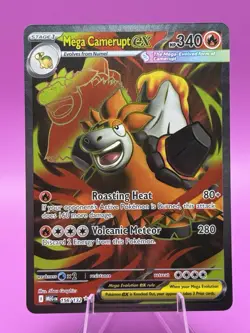 Pokemon TCG Mega Evolution Mega Camerupt EX Full Art Ultra Rare Card 156/132 NM - Image 1