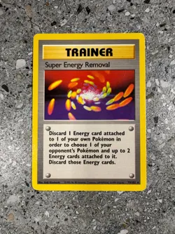 Pokemon TCG Cards Super Energy Removal 79/102 Base Set Rare LP - Image 1