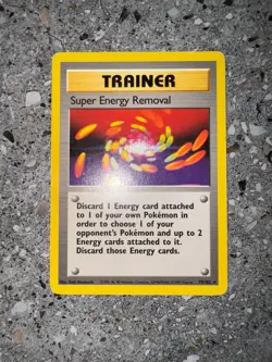 Pokemon TCG Cards Super Energy Removal 79/102 Base Set Rare LP - Image 3