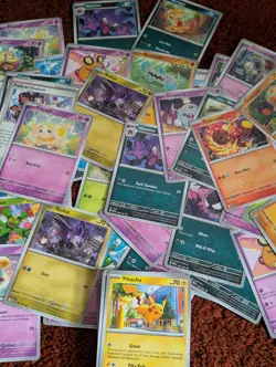Paldean Fates Common 90 Card Bulk - No ReverseHolo/Energy - Pack Fresh Pokemon - Image 1
