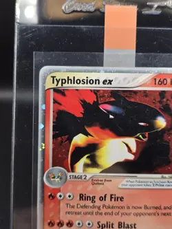 Pokemon TCG Typhlosion EX Sandstorm Holo Card 99/100 MP Slight Edge Lift - Image 2