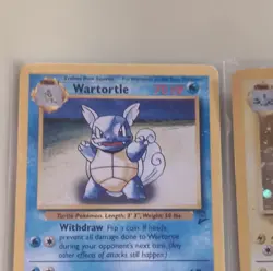 Pokemon TCG Base Set Wartortle 63/130 Magneton Holo 9/130 1999 English Card Lot - Image 2
