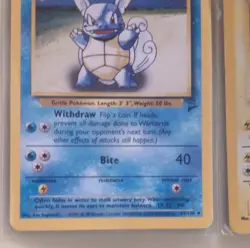 Pokemon TCG Base Set Wartortle 63/130 Magneton Holo 9/130 1999 English Card Lot - Image 3