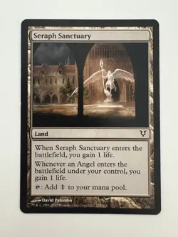 Seraph Sanctuary MTG Magic the Gathering Card LP Lightly Played AVR - Image 1