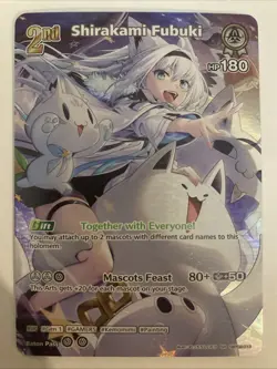 hololive OFFICIAL CARD GAME Shirakami Fubuki (SR) hBP02-013 Quintet Spectrum EN - Image 1