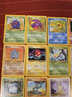 Vintage Pokemon Lot (25 Cards) WOTC Base Sets TCG MP Good Condition - Image 2