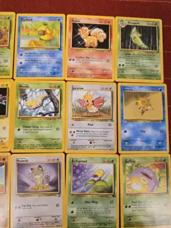 Vintage Pokemon Lot (25 Cards) WOTC Base Sets TCG MP Good Condition - Image 3