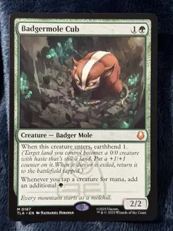 Magic The Gathering Avatar The Last Airbender Badgermole Cub Mythic #167 MTG - Image 1