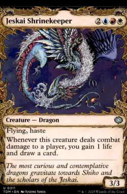 Jeskai Shrinekeeper (Showcase) Tarkir: Dragonstorm Regular - Image 1