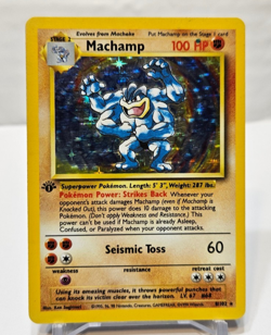 Machamp 8/102 Holo Rare 1st Edition Base Set Pokemon 766 - Image 1