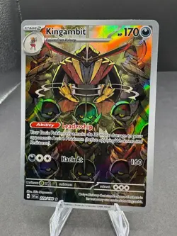 Kingambit 220/198 Illustration Rare Pokemon Scarlet & Violet Base Set NM - Image 1