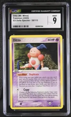 Ditto [Mr. Mime] #38 - CGC 9 - EX Delta Species - 2005 Pokemon TCG Yuka Morii - Image 1