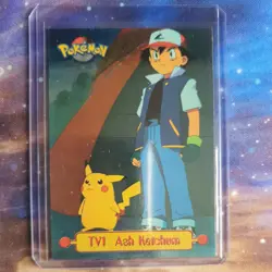 TV1 Ash Holo Pokemon Topps TV Animation Edition - Image 1