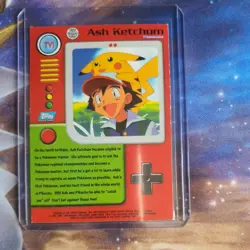 TV1 Ash Holo Pokemon Topps TV Animation Edition - Image 2