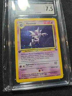 Pokemon Haunter Fossil 1st Edition Holo Rare #6 CGC 7.5 Near Mint - Image 3
