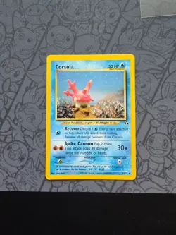 Pokemon: Corsola #37/75 Neo Discovery 2001 Vintage Non-holo - NM - J81 - Image 1
