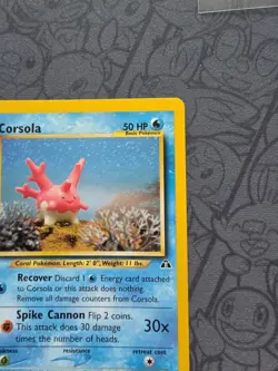 Pokemon: Corsola #37/75 Neo Discovery 2001 Vintage Non-holo - NM - J81 - Image 4