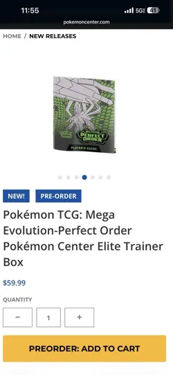 PRESALE Pokemon Mega Evolution (Perfect Order) Pokemon Center ETB CONFIRMED - Image 5