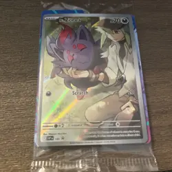🔥Pokemon TCG-N's Zorua-189-Sealed!-Scarlet & Violet Promo-Illustration-Holo!🔥 - Image 3
