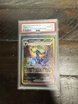 POKEMON Prismatic Evolutions UMBREON EX 161/131 Special Illustration Rare PSA 10 - Image 1