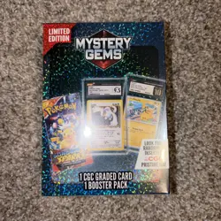 Pokemon Limited Edition Mystery Gems CGC Slab and 1 Booster Pack New Sealed - Image 2