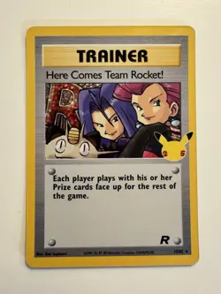 Pokemon TCG Celebrations Here Comes team Rocket! 15/82 Near Mint - Image 1