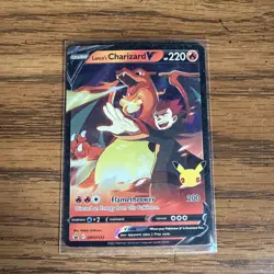 Pokemon TCG Lance's Charizard v SWSH133 Celebrations Black Star Promo Holo - Image 1