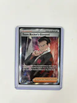Team Rocket’s Giovanni 225/182 Full Art Ultra Rare Pokemon TCG NM - Image 3