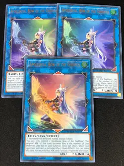 YUGIOH APOLLOUSA BOW OF THE GODDESS MAMA-EN075 1ST ULTRA X3 (NM) - Image 1