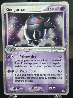 2004 Pokemon EX Fire Red & Leaf Green Gengar EX 108/112 Holo Rare Card NM - Image 1
