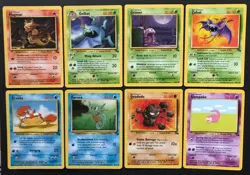 8 X Fossil Set WOTC Wizards Pokemon Cards Bundle Common Magmar Golbat LP-Exc - Image 1