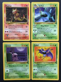 8 X Fossil Set WOTC Wizards Pokemon Cards Bundle Common Magmar Golbat LP-Exc - Image 2