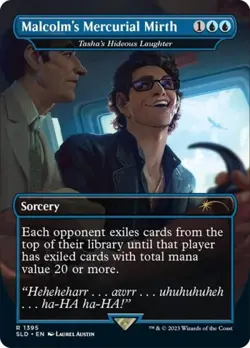 MTG English Malcolm's Mercurial Mirth - Tasha's Hideous Laughter NM Normal - Image 1