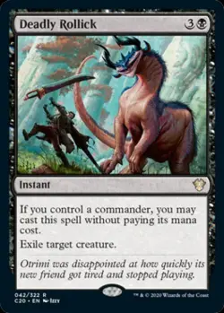 MTG - Deadly Rollick - Commander 2020 Ikoria - Light Play - Normal - Image 1
