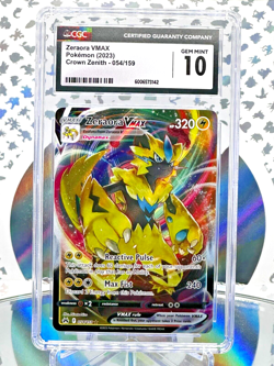 CGC 10 Zeraora VMAX 054/159 Crown Zenith Full Art Double Rare Pokemon Card - Image 1
