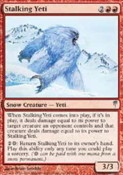 MTG magic cards 2x Stalking Yeti ColdSnap Light Play, English - Image 1