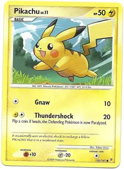 2009 RAICHU 77/147 & PIKACHU 120/147 - SUPREME VICTORS POKEMON CARDS - NM/MINT - Image 3