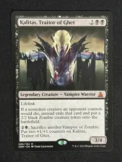 1x MTG Kalitas, Traitor of Ghet - Oath of the Gatewatch (OGW) #86 - Magic - Image 1