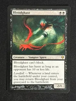 1x MTG Bloodghast - Zendikar (ZEN) #83 - Magic the Gathering - Image 1