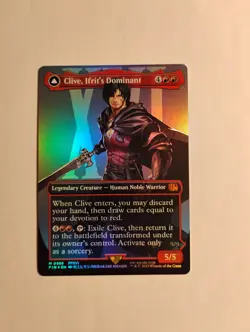 Clive, Ifrit's Dominant (0385) (Borderless) Final Fantasy Foil - Image 1