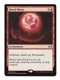 WOTC MtG Double Masters Blood Moon (R) (Foil) NM - Image 1