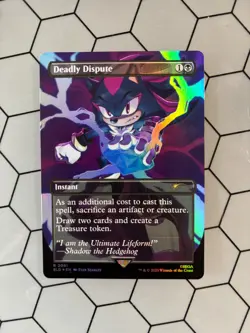 MTG | SONIC Secret Lair | Deadly Dispute (2091) | 🌈🌟Rainbow Foil 🌟🌈 - Image 1