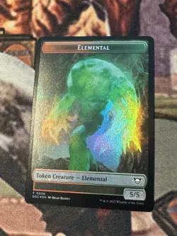 MTG - Gnome | Elemental FOIL Double Sided Token - Edge of Eternities - Image 1