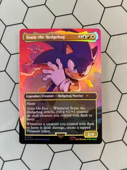 MTG | SONIC Secret Lair | Sonic the Hedgehog (2087) | 🌈🌟Rainbow Foil 🌟🌈 - Image 1