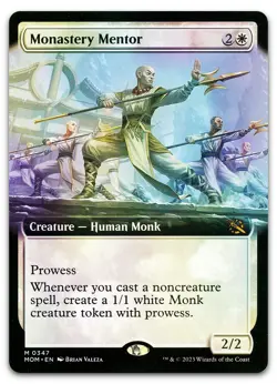 Monastery Mentor (Extended Art) #347 (Foil) NM March of the Machine Magic MTG - Image 1